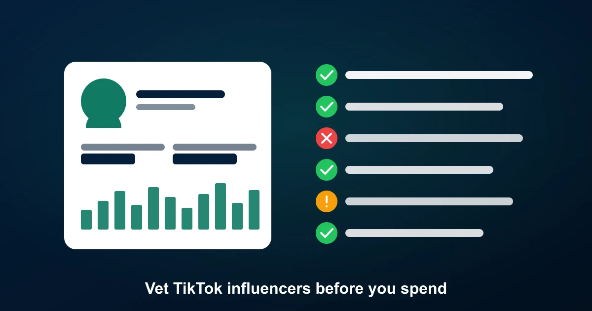 How to Vet TikTok Influencers Before You Spend (Agency Playbook 2026)