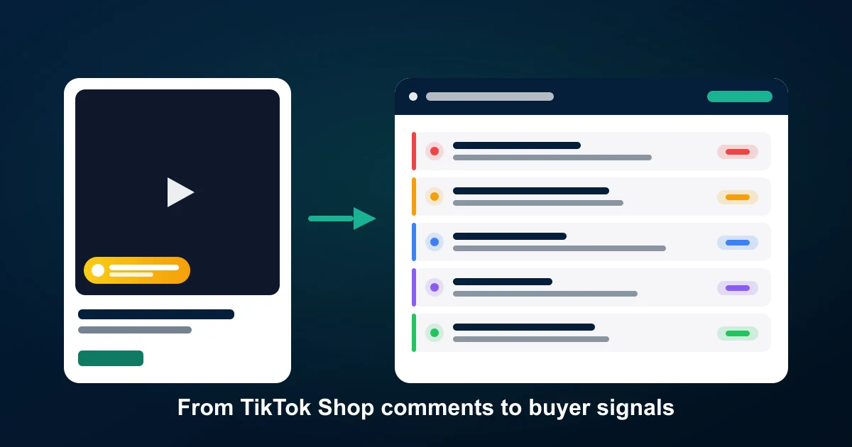 TikTok Shop Comment Analysis: How to Mine Buyer Signals from Comments